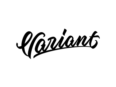 Variant Logotype V2 brand designer brand identity branding brush lettering casual script custom lettering custom type design graphic design handlettering lettering lettering artist logo logotype script type typography visual identity wordmark