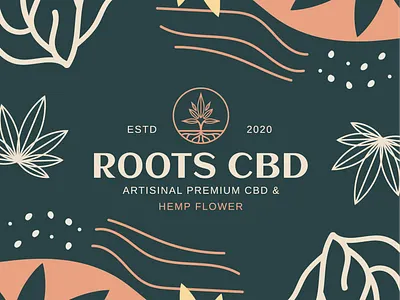 Roots CBD branding design branding cannabis cannabis branding cbd cbd oil hemp logo minimalist logo plant roots