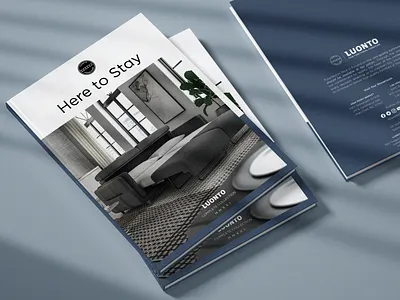 Luonto Furniture – Here To Stay bed book brand brand identity branding catalog copywriting design furniture layout sofa typogaphy
