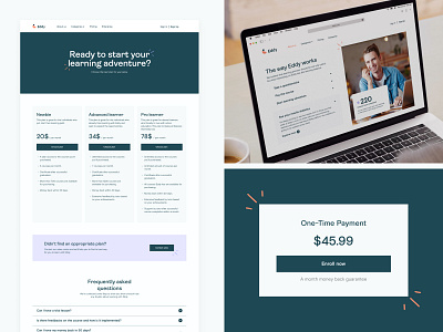 Eddy | Case Study - Pricing page courses design edtech education interface pricing pricing page product design ui unikorns