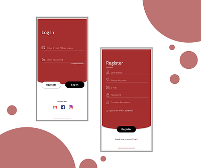 Simple Login / Sign Up Design design figma login mobile app mobile app design mobile ui signup uiuxdesign