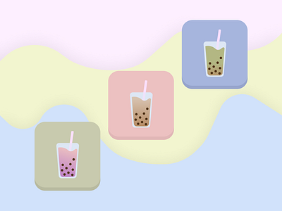 Daily UI #005 - App Icon 005 app app icon boba boba tea bubble tea daily 100 challenge dailyui 002 dailyui 005 dailyuichallenge design figma icon interface iphone logo ui uidesign uiux ux