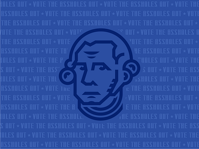 Vote the Assholes Out 2020 election george george washington illustration thicklines