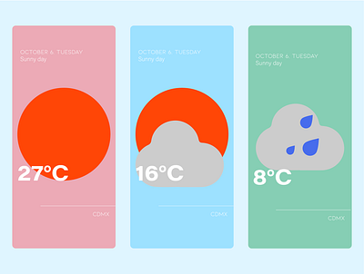 037 Weather app daily ui dailyui day dayli challenge design illustration ui weather weather app weather icon