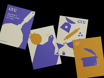 CUC brand identity cooking illustration school