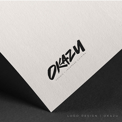 OKAZU logo and Illustration branding design illustration lettering logo minimal typography