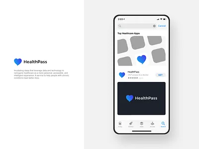 HealthPass Logo branding branding identity design graphic design health app identity logo medical logo visual design