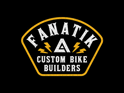 Fanatik Bike Co. - Downhill Badge apparel badge bicycle bike bolt design illustration mountain mountain bike outdoors pacific northwest rustic screen print texture vector washington