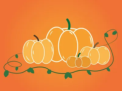Pumpkin Patch artwork design digital art digital illustration flat halloween halloween design holiday icon illustration illustrator minimal pumpkin pumpkins vector weekly warm up