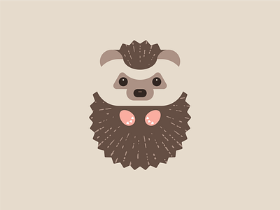 Hedgehog adorable animal baby character child cute flat friendly happy hedgehog illustration logo mascot needle simple vector