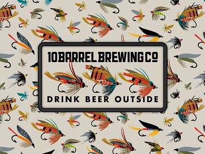 10 Barrel Brewing - Deschutes Steelhead apparel badge brewery design fish fishing flyfishing illustration oregon outdoors patch steelhead vector