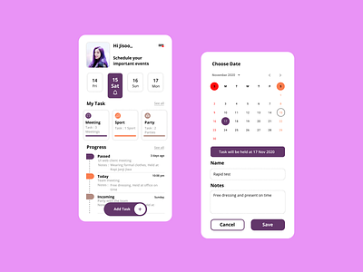 calendar app android app calendar app calendar ui calender figma illustration task app task list task management uiux ux