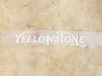 Yellowstone album album cover cover design lettering national park nationalpark typography yellowstone