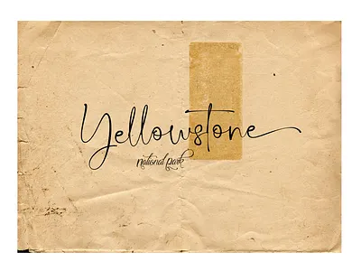 Yellowstone album cover graphic design lettering national park nationalparks photo album print print design rustic texture typography yellowstone