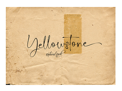 Yellowstone album cover graphic design lettering national park nationalparks photo album print print design rustic texture typography yellowstone