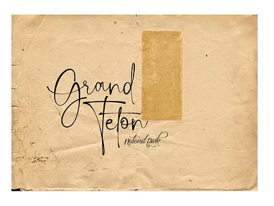 Grand Tetons grand teton lettering montana national park national parks tetons typography wyoming