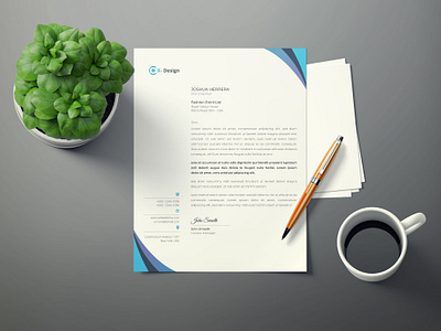 Creative Letterhead Template | business Letterhead Template abstract brochure business company contract corporate design document identity layout leaflet letter letterhead modern page paper presentation print template vector