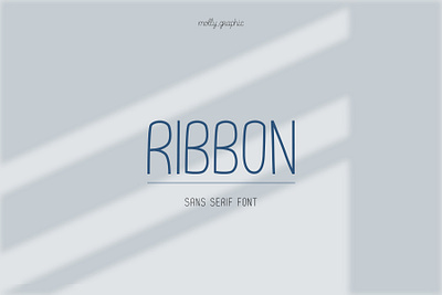 RIBBON sans serif font design font graphic design hand drawn font light sans font