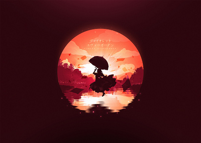 Violet Evergarden anime flat illustration love minimalism minimalist minimalistic violetevergarden