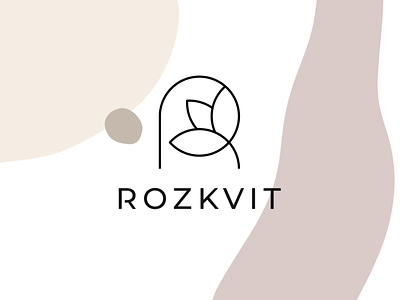 Rozkvit - Logo agency animation bio branding design graphic design logo logo design modern shop vector