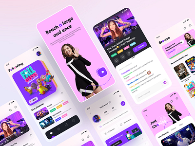 Twitch App Design Part 2 2020 app card clean design figma game icon icons mobile redesign stream streamer streaming app tabbar twitch ui ux