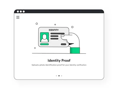 Identity Proof black color design dribbleshot flat illustration green illustration line art line illustration line illustrations vector web banner