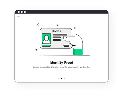 Identity Proof black color design dribbleshot flat illustration green illustration line art line illustration line illustrations vector web banner