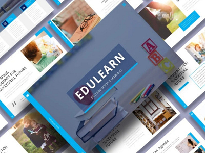 Edulearn - Education Presentation Template academic book class classroom course design education learn learning modern powerpoint powerpoint design powerpoint presentation powerpoint template pptx school study teacher university