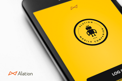 Alation Mobile Companion Splash Screen branding mobile ui