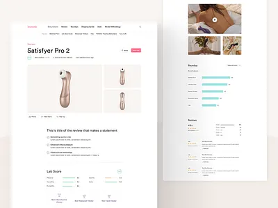 Sextoylab Toy Detailpage compare desktop detail lab minimal page sex toy web white
