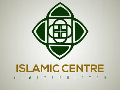Islamic Centre branding design flat logo