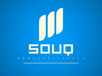 Souq branding design flat logo