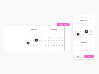 Concepts 003 - Data picker calendar figma ui