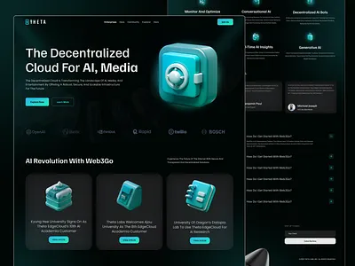 AI landing page 3d landing page 3d webiste ai agent ai design ai interface ai landing page ai website artificial intelligence artificial intelligence website landing page