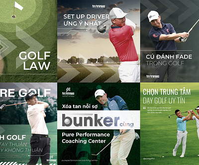 Golf Post graphic design