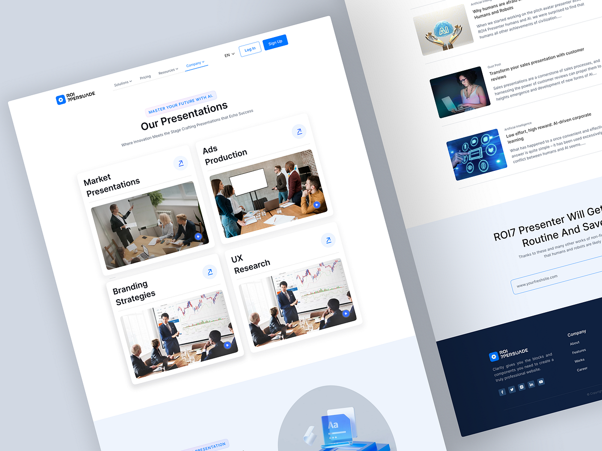 AI Presentation Website