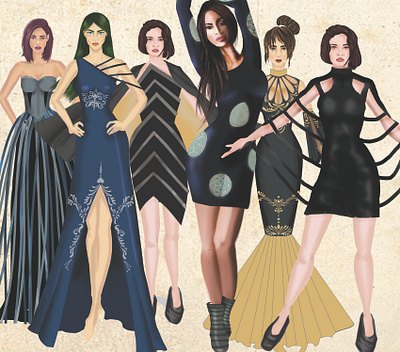 Fashion Illustrations design fashion fashion illustration illustration