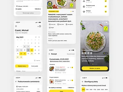 Nice To Fit You calendar catering cleanui design diet dribbble health meals mobile order ui ux