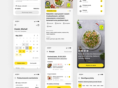 Nice To Fit You calendar catering cleanui design diet dribbble health meals mobile order ui ux