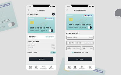 Credit Card Checkout app app design checkout page design figma interaction design mobile ui mobile uiux uiux user interface