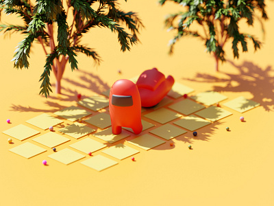 Among US 3dillustration 3dmodeling blender blender3d illustraion illustration isometric