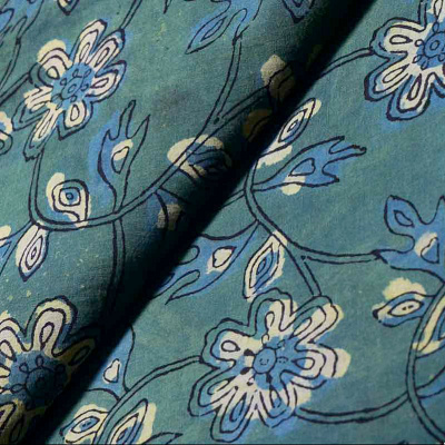 Indigo Block Print Fabric Online SSEthnics