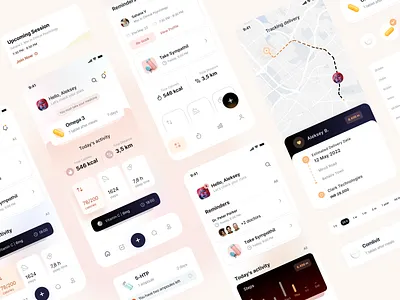 Wellness tracking app design doctor health healthcare ios medical medicine mobile tracking