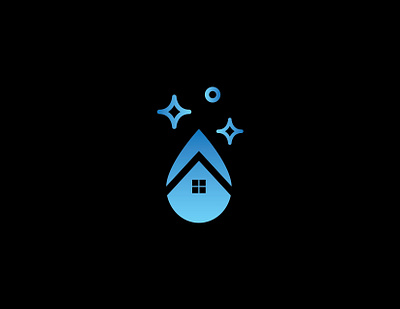 Water Drop Home branding drop gradient gradient color gradient logo graphic design home home icon home logo house house icon house logo logo logodesign water water drop water drops watercolor watercolour waterfall