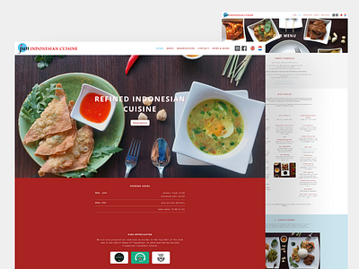 Restaunt Jun - Website Design branding design restaurant web design ui