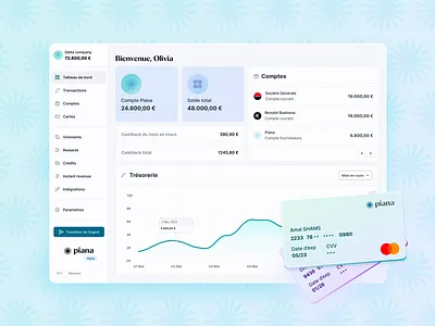 Banking for fleets (product) — Piana x The Design Crew app b2b banking branding cards dashboard design system desktop ecommerce finance fintech gradients graph interface logo modern platform product ui ux