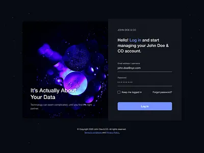 Login form dark UI black dark dark ui design figma login login design login page purple