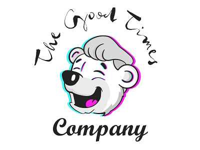 The Good Times Co Logo bear cartoon design illustration illustrator logo vector