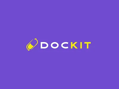 DocKit Logo app branding capsule concept design doctor logo medecine minimalist pill recycle tech vector