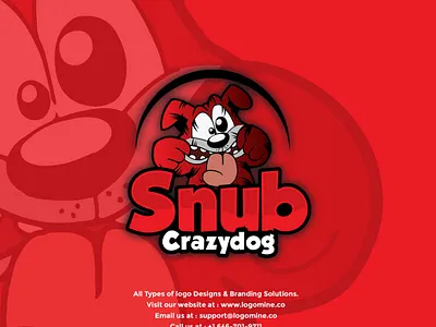 Pets And Animal Logo- A Crazy Dog Logo animal illustration animal logo branding business creative design creative logo design dog illustartion dog logo graphic design illustration illustrator logo logomine pet logo premium design vector art vector illustration